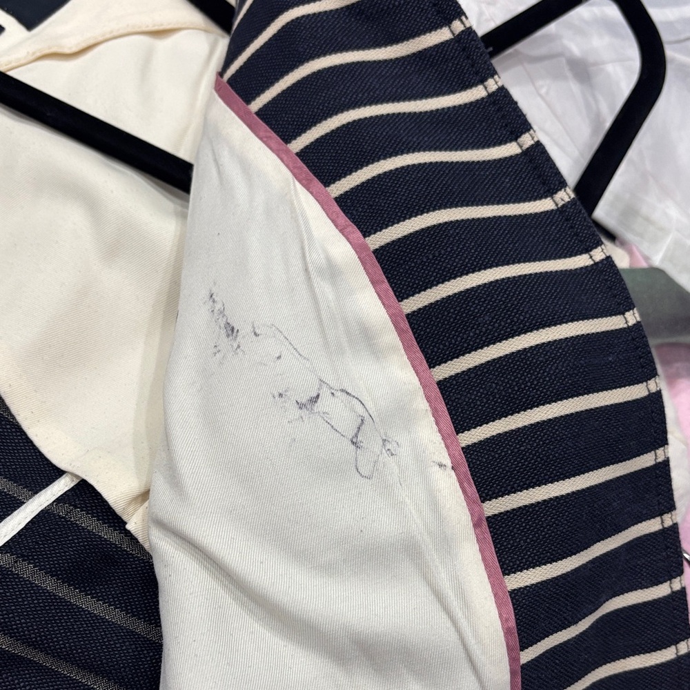 Banana Republic Navy and White Striped Blazer - Picture 5 of 6